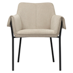 Стул aline, шенилл, серо-бежевый/черный