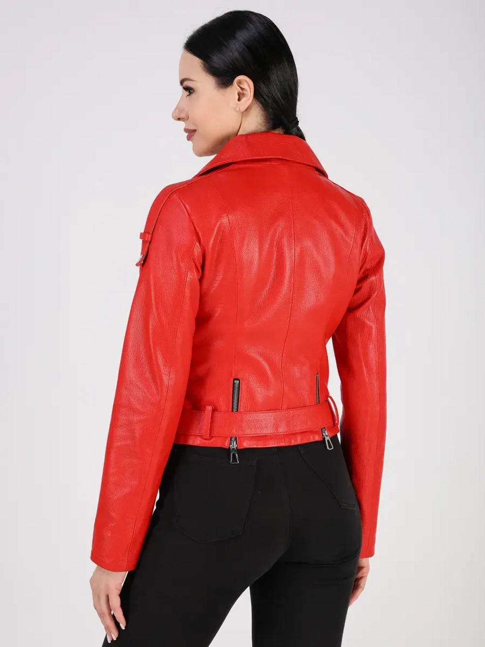 Кожаная куртка демисезонная косуха