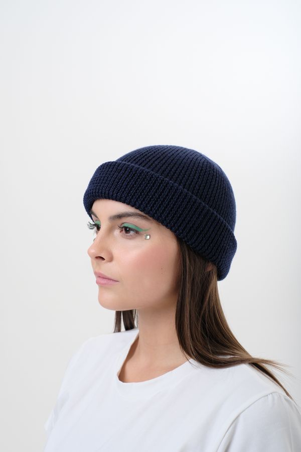 Шапка Modern Short Beanie Синяя - фото 9