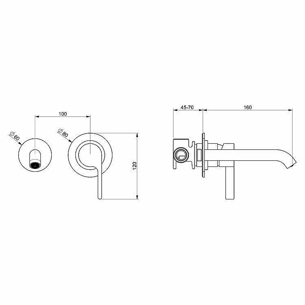 Смеситель для раковины Webert DoReMi DR830606560