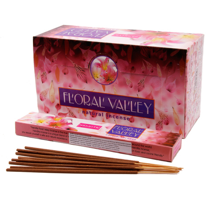 Nandita Floral Valley Благовоние-масала Цветочная долина (афродезия, шоколад, пaчули), 15 г