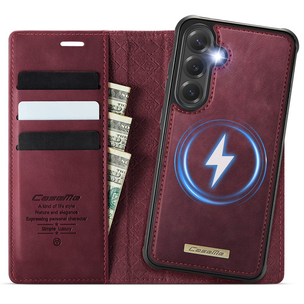 Чехол-кошелек CaseMe 2 in 1 MagSafe Samsung Galaxy S25