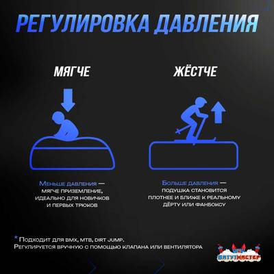 Надувная подушка «PAB Progress» для фристайла и экстрим-прыжков, 8,5×4×2,5 м