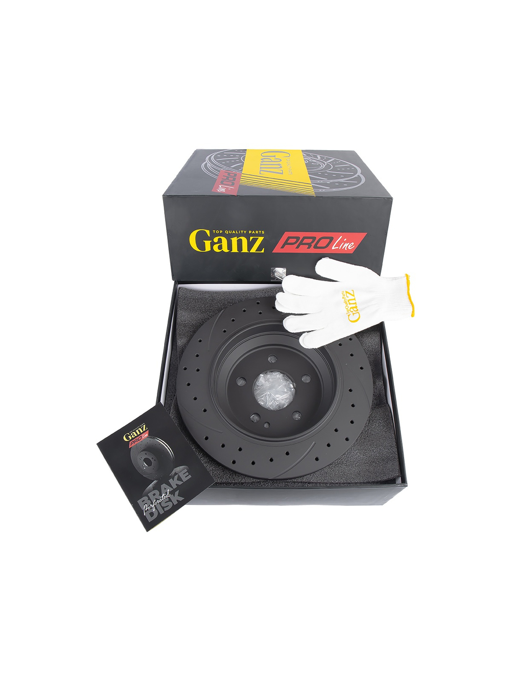 Диск тормозной задний перфорированный PRO-LINE с покрытием комплект MB V-CLASS (W447) 14-> GANZ GIJ06248S