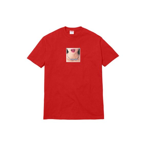 Supreme SS18 Necklace Tee Red T