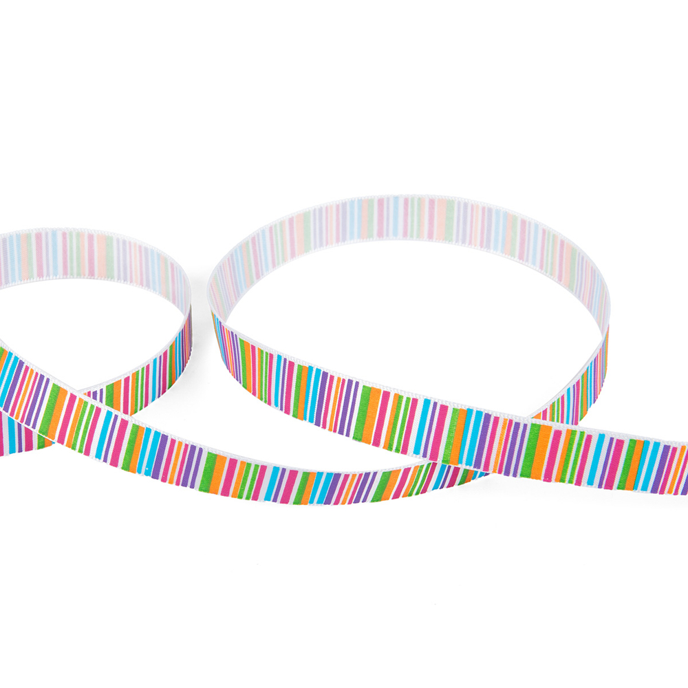 Лента атласная 12 мм ( 1/2 ") "Gamma" ALP-125 с рисунком , цвет L9/001