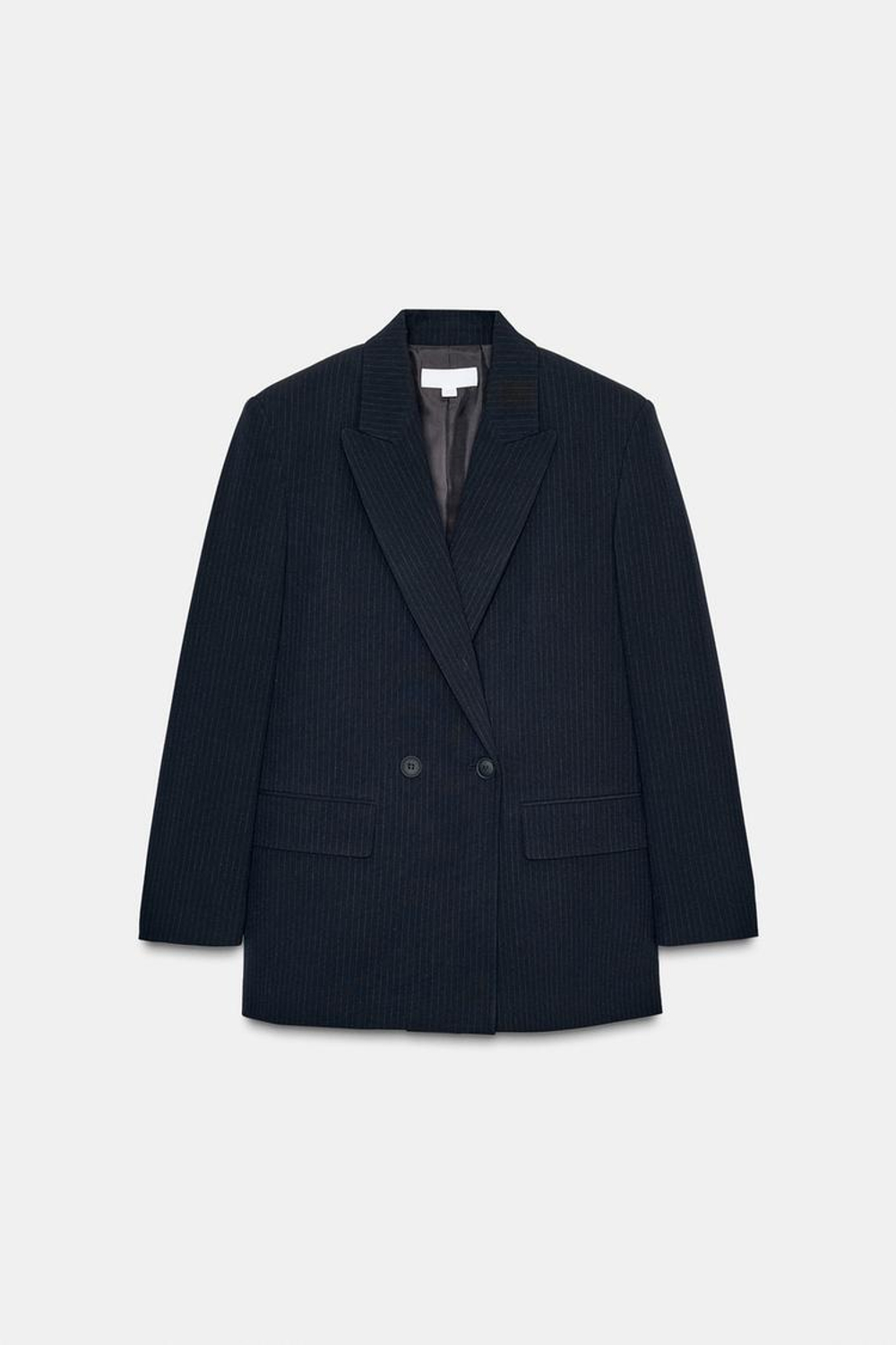 ZARA ДВУБОРТНЫЙ БЛЕЙЗЕР ОВЕРСАЙЗ, ПОЛОСКИ