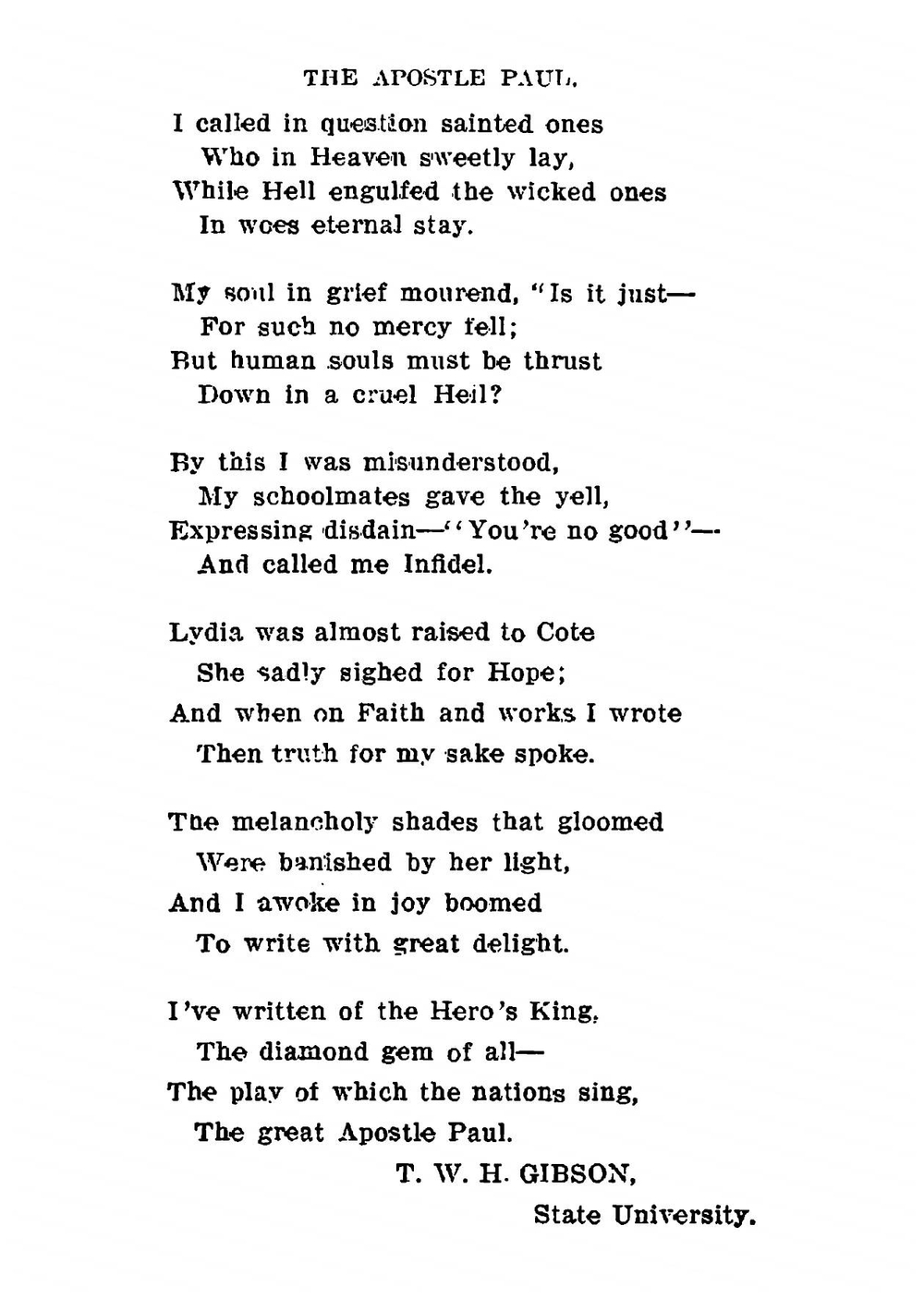 The Apostle Paul | R H Johnson