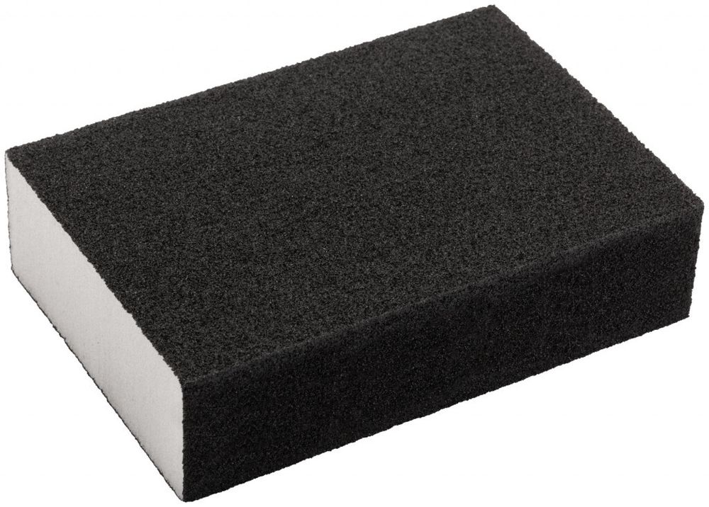 38354 Губка шлифовальная Р 120 алюминий-оксидная, 100х70х25 мм FIT