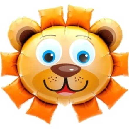 Шар (22"/56 см) Фигура, Голова, Солнечный Лев