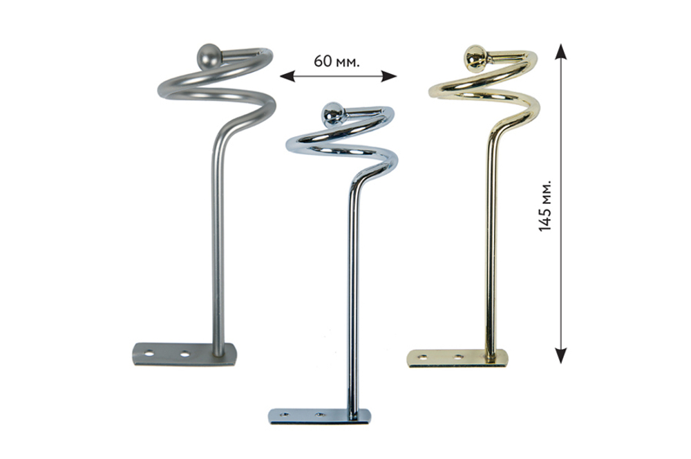 Штородержатель спираль старое золото