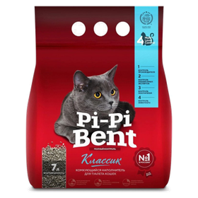 Пи-пи Бент Комкующийся Наполнитель Классик 3кг.