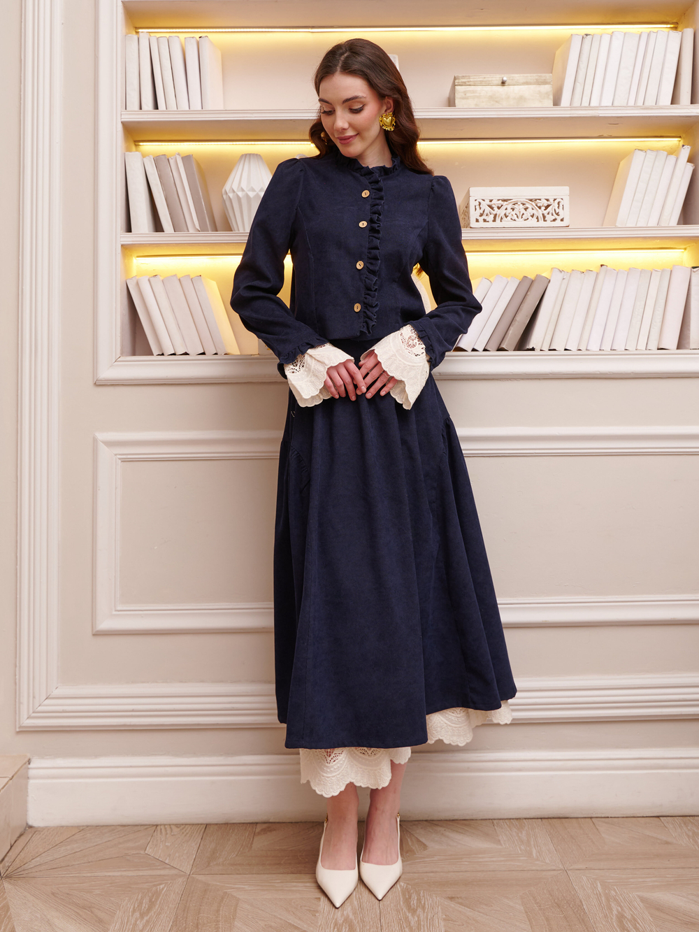 Жакет вельвет укороченный