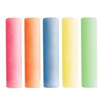 Мел цветной BRAUBERG, набор 20 шт., для рисования на асфальте, круглый, пластиковое ведро, 223557