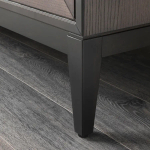 Шкаф со стеклянными дверцами  - REGISSÖR IKEA/ РЕЖИССЕР/РЕЖИСЁР ИКЕА, 118x203х38 см, черный/прозрачный