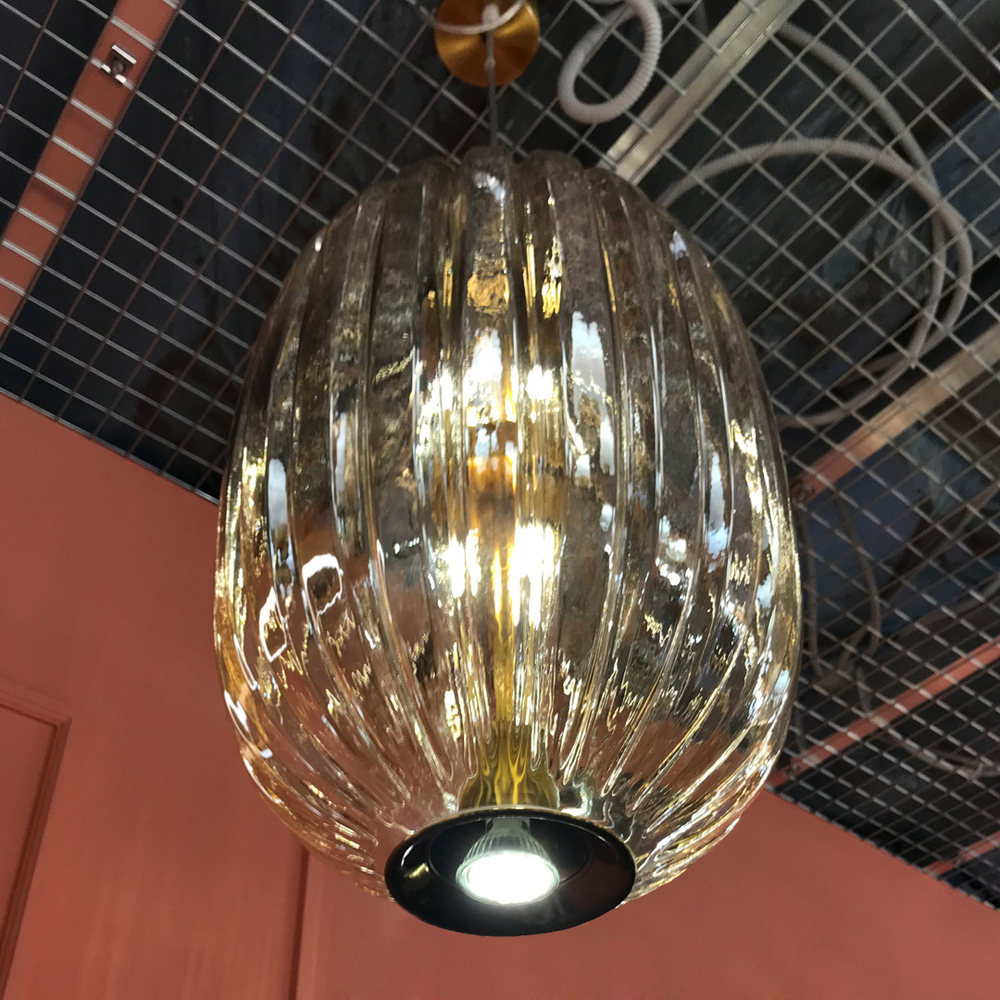 Подвесной светильник Cloyd KAROO P7 / выс. 50 см - янтар. стекло (арт.10516)