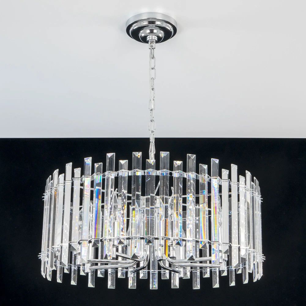 Citilux Ингвар CL334181 Люстра подвесная хрустальная Хром