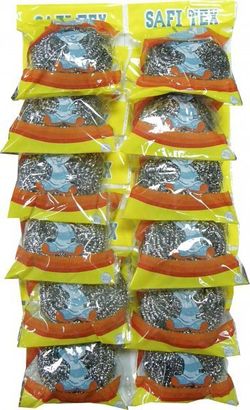 Металлическая мочалка "Зоюшка" 12шт на листе/60/720