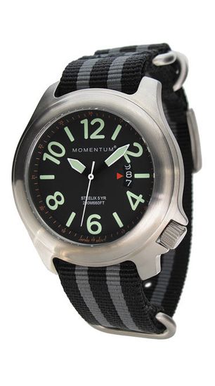 Часы Momentum Steelix (нато полосатый, сапфир) 1M-SP74BS7S