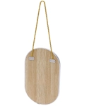 Зеркало подвесное «ЭЛАНТРА», овал, цвет хром, 16,5*26см