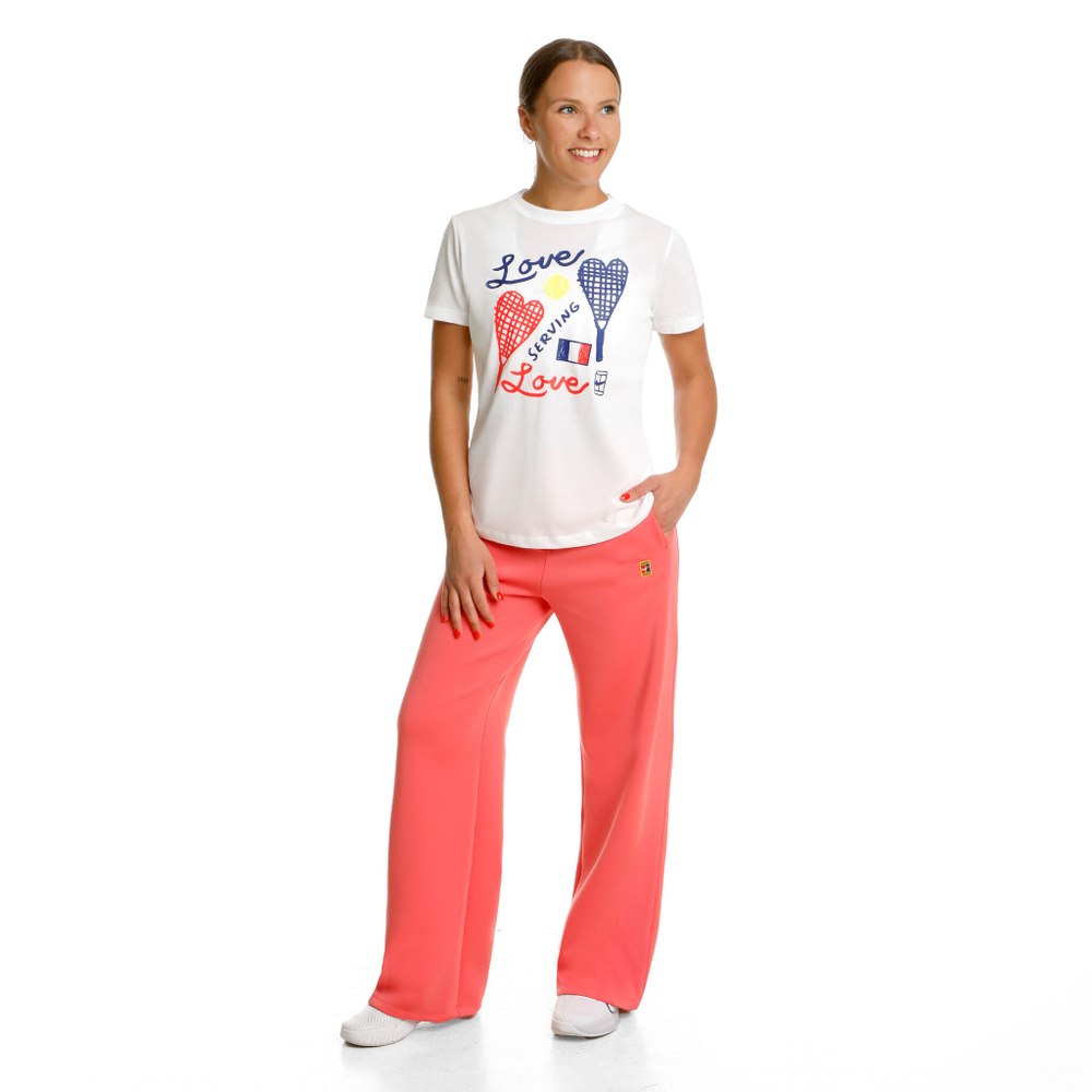 Женские теннисные брюки Nike Dri-Fit Court Heritage Training Pants Women - Coral