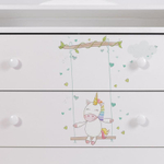 Комод "Фортуна" 4 ящ (арт. 47) ЛДСП 800/4 "Единороги"