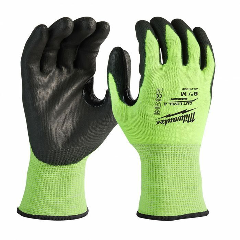 Перчатки Hi-Vis Cut Level 3 Gloves-8/M-1pc