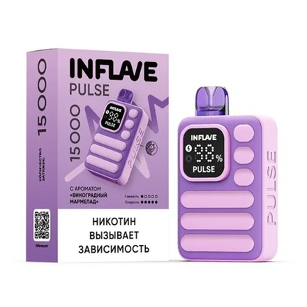 Inflave Pulse Виноградный мармелад 15000 затяжек 20мг (2%)