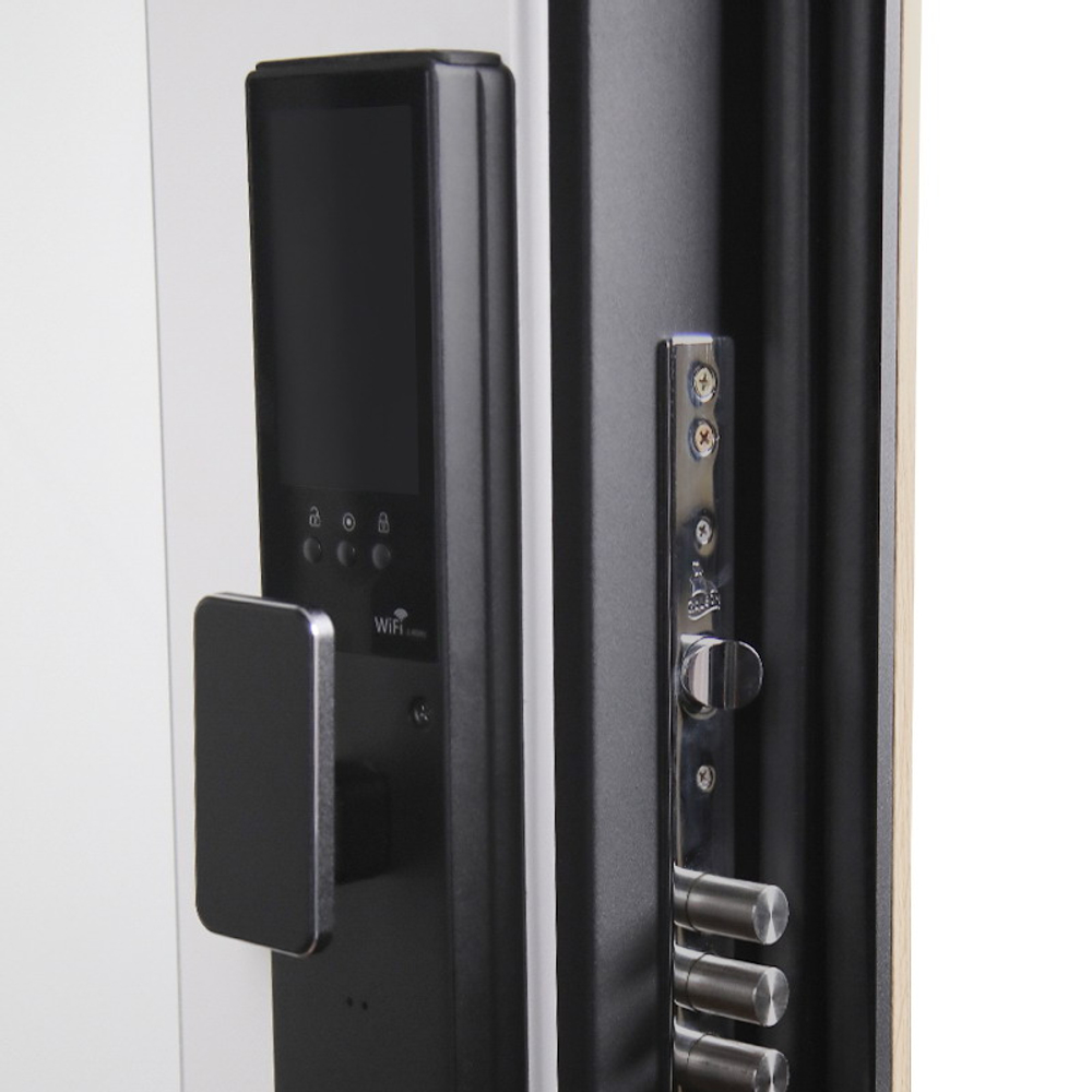 Стальная дверь «Конструктор» с зеркалом