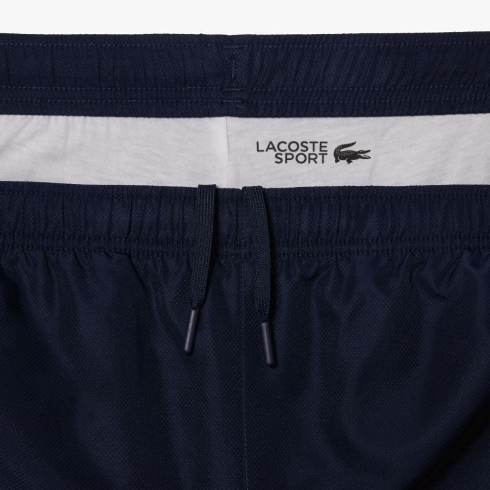 Мужской теннисный костюм Lacoste Sportsuit Logo Stripe Tennis Tracksuit - navy blue/white