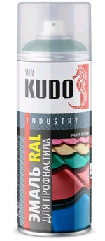 Эмаль аэроз. KUDO  ремонтная д/металлочереп. с кисточкой сигнально-синий  RAL5005  15мл