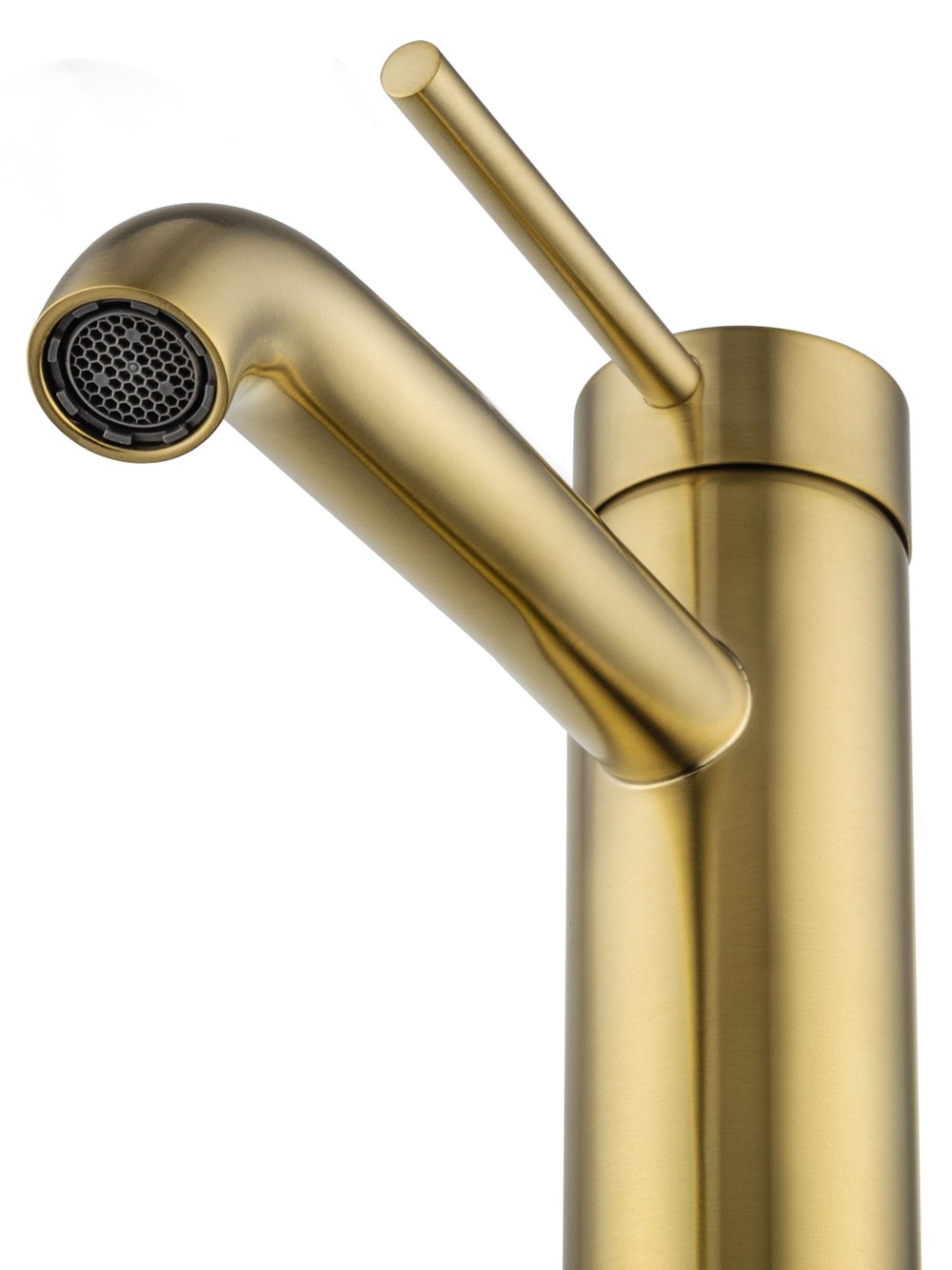 Смеситель для раковины WONZON & WOGHAND STICK, Брашированное золото (WW-88139017-BG)