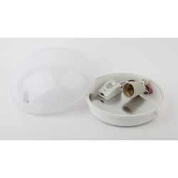 Светильник ЭРА НБП 06-60-102 с фото-шумовым датчиком Сириус IP20 E27 max 60Вт D220 круг белый акустический | Светильники ЖКХ РБ