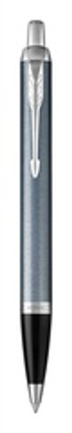 Шариковая ручка Parker IM Metal Light Blue Grey CT стержень: M, цвет чернил: blue, в подарочной упаковке.