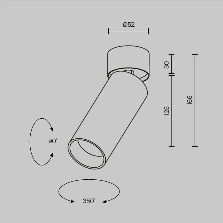 Потолочный светильник Maytoni Technical Ceiling FOCUS LED C055CL-L12W4K-W-PT