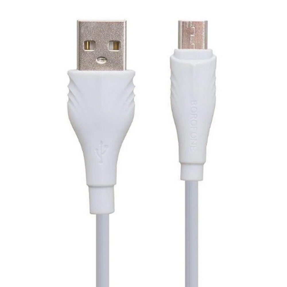 Кабель USB - Micro BOROFONE BX18 (белый) 1м