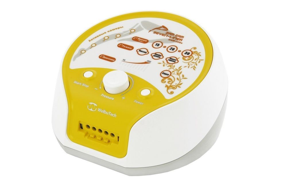 Аппарат для лимфодренажа и массажа WelbuTech Seven Liner Zam-200S, стандартный комплект, размер L (новый тип стопы)