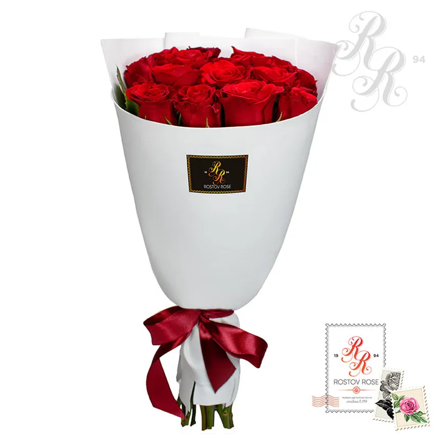 15 красных роз фоамиран