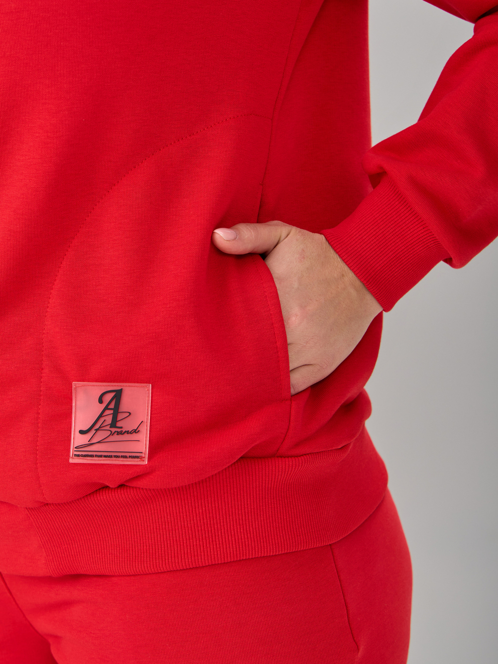 Костюм с брюками КБфп-584/красный-н