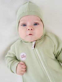 Комбинезон с закрытой ножкой "Шалфей" утепленный 0+