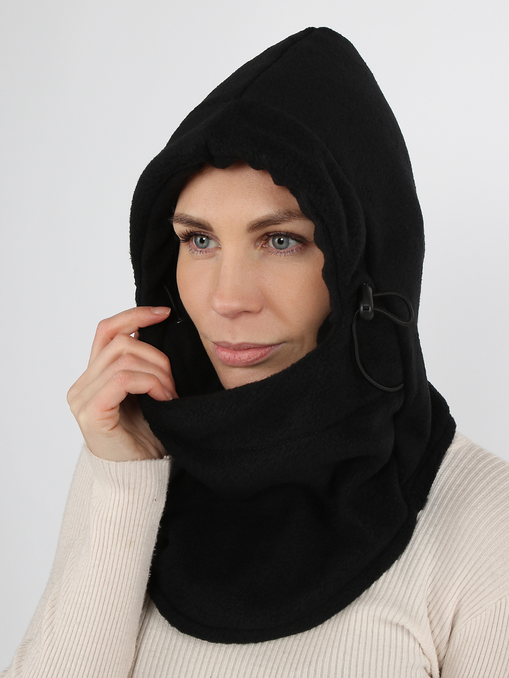 Женская шлем-балаклава "PRIVAL" цвет черный