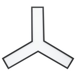Светильник LED ЭРА Geometria SPO-141-B-40K-028 Igrek 28Вт 4000K 1900Лм IP40 600*80 черный подвесной драйвер внутри