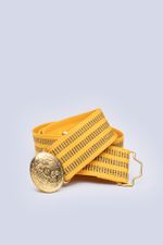 Ремень парадный МЧС России  (желтый, шелк)