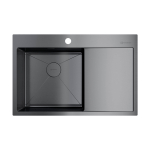 Мойка Omoikiri Akisame 78-GM-L | Вороненая сталь