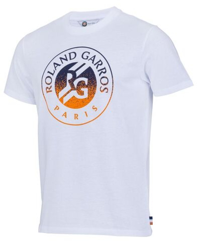 Мужская теннисная футболка Roland Garros Big Logo 2024 T-Shirt - white
