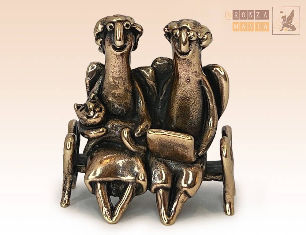 фигурка Ангелочки на лавке