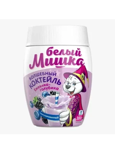 Молочный коктейль ежевика-голубика, 300 г