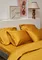 Комплект постельного белья из премиального сатина горчичного цвета из коллекции essential, 150х200 см