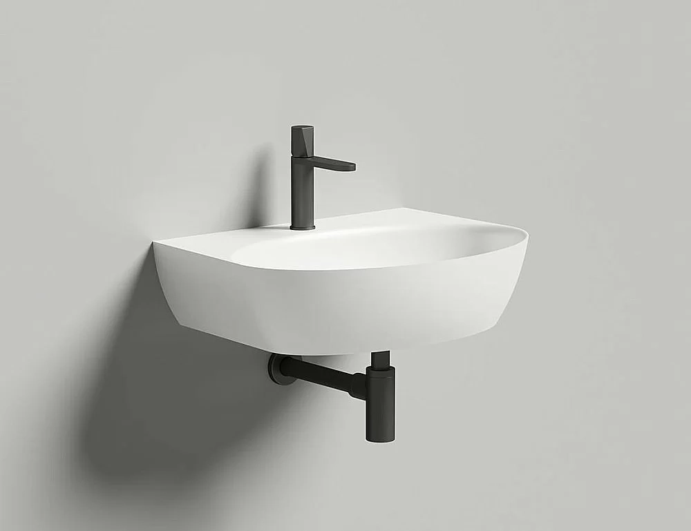 Раковина Salini ALDA WALL 02 140322M 58 из искусственного камня S-Stone, белая матовая