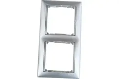 Рамка Legrand Valena 2-постовая алюминий 20985